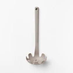 Soft Grip Nylon Pasta Spoon Gray - Figmint™