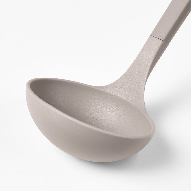 slide 3 of 4, Soft Grip Nylon Ladle Slate Gray - Figmint™, 1 ct