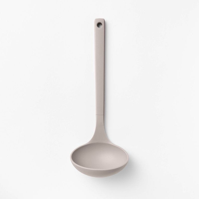 slide 1 of 4, Soft Grip Nylon Ladle Slate Gray - Figmint™, 1 ct