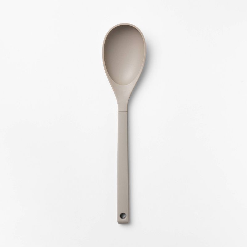 slide 1 of 4, Soft Grip Nylon Spoon Gray - Figmint™, 1 ct