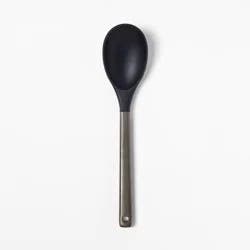 Silicone/Stainless Steel Spoon Matte Black - Figmint™