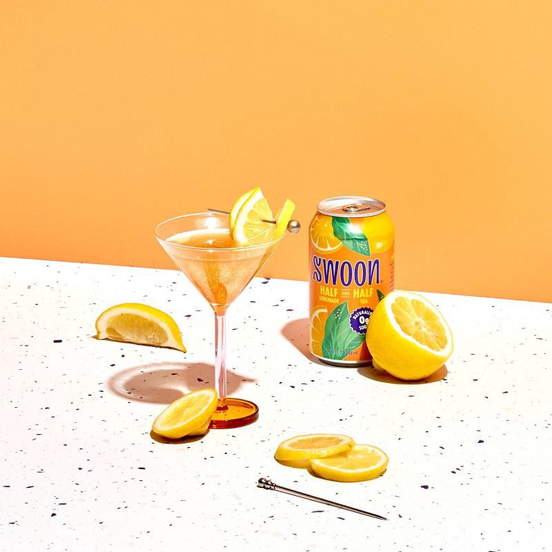 slide 2 of 5, Swoon Sugar Free Half and Half Black Tea and Lemonade - 12 fl oz, 12 fl oz