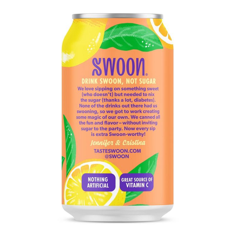 slide 4 of 5, Swoon Sugar Free Half and Half Black Tea and Lemonade - 12 fl oz, 12 fl oz