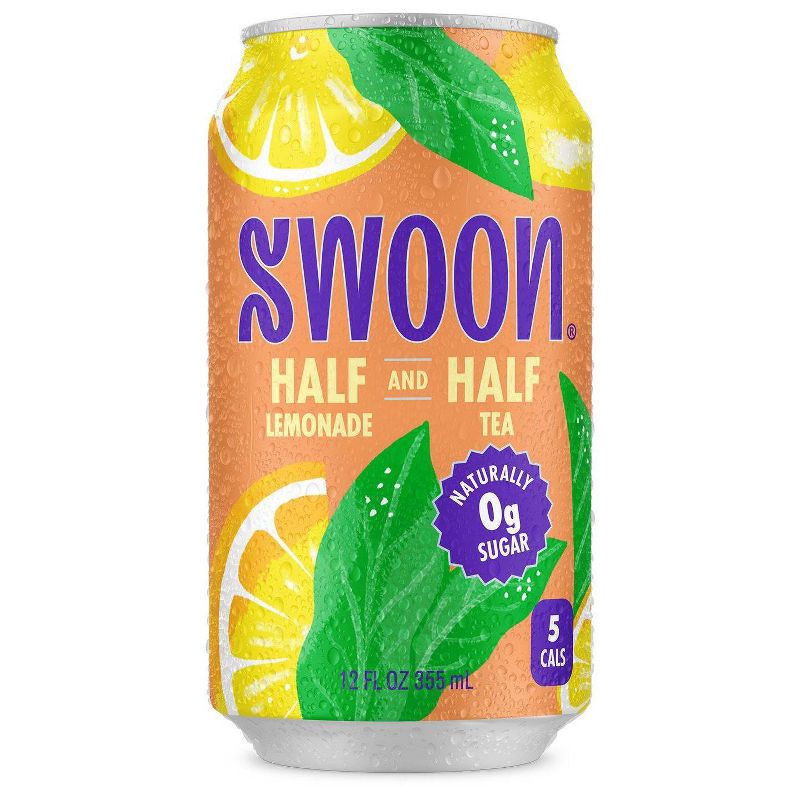 slide 1 of 5, Swoon Sugar Free Half and Half Black Tea and Lemonade - 12 fl oz, 12 fl oz