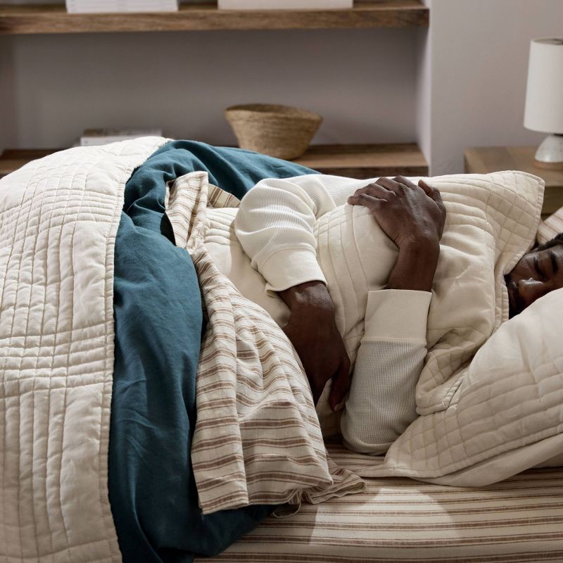 slide 3 of 6, Full/Queen Relaxed Linen Quilt Parchment - Parachute for Target, 1 ct