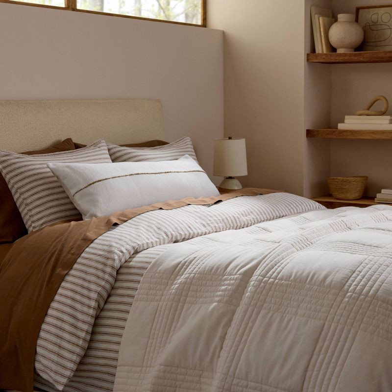 slide 4 of 6, Full/Queen Relaxed Linen Quilt Parchment - Parachute for Target, 1 ct