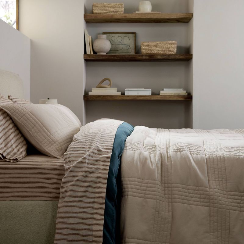 slide 5 of 6, Full/Queen Relaxed Linen Quilt Parchment - Parachute for Target, 1 ct