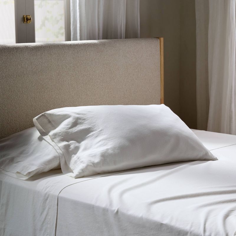 slide 2 of 5, Queen Relaxed Linen Sheet Set White - Parachute for Target, 1 ct