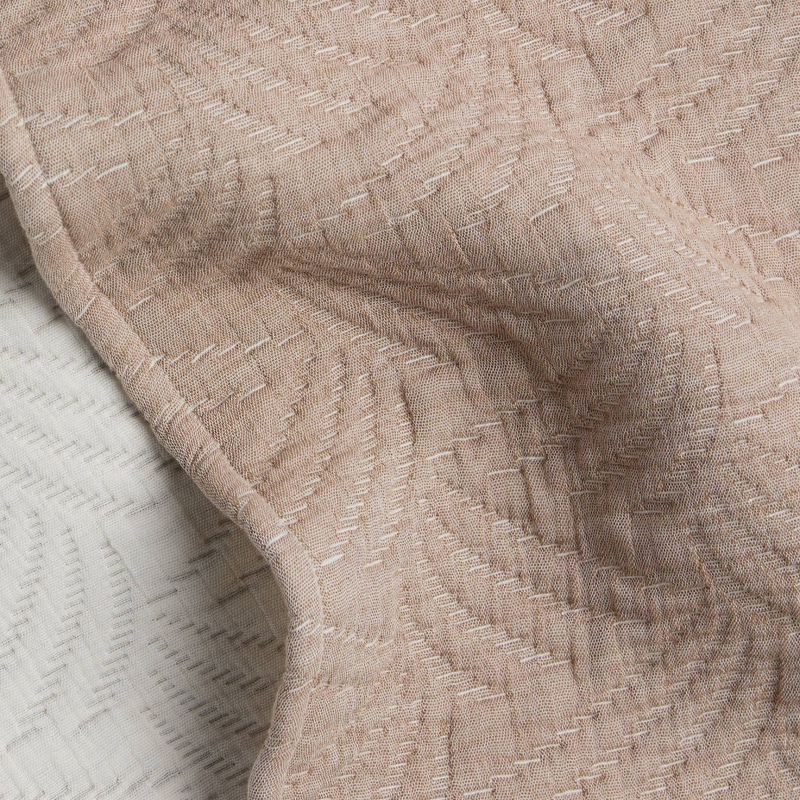 slide 4 of 5, Palm Jacquard Bed Blanket Queen/King Pecan - Parachute for Target, 1 ct