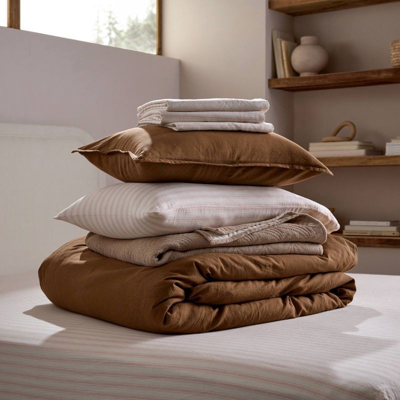 slide 5 of 5, Palm Jacquard Bed Blanket Queen/King Pecan - Parachute for Target, 1 ct