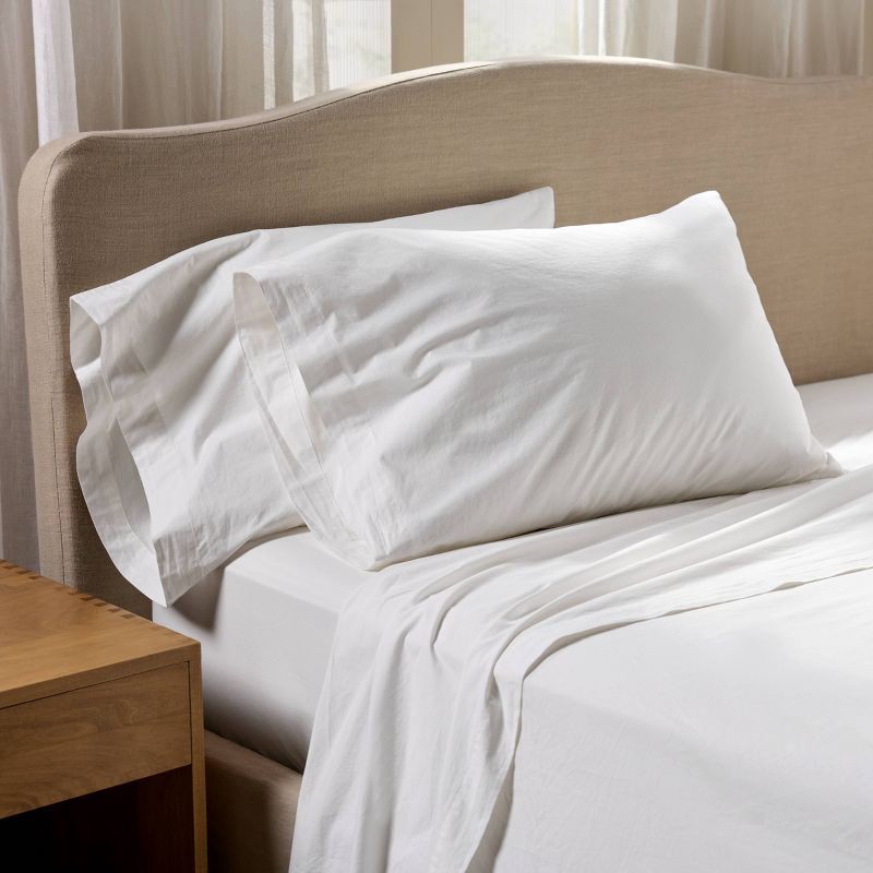 slide 2 of 6, Queen Casual Organic Cotton Sheet Set White - Parachute for Target, 1 ct
