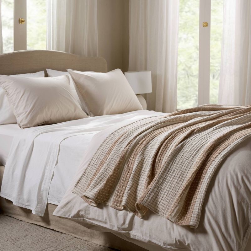 slide 2 of 6, Beachcomber Stripe Throw Parchment & Pecan - Parachute for Target, 1 ct