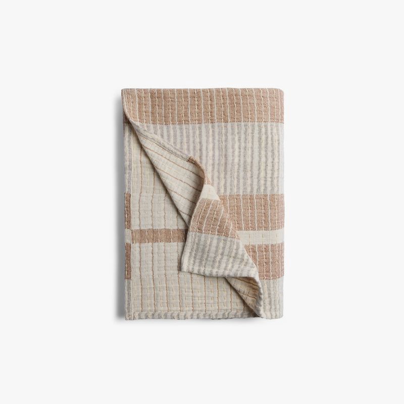 slide 3 of 6, Beachcomber Stripe Throw Parchment & Pecan - Parachute for Target, 1 ct