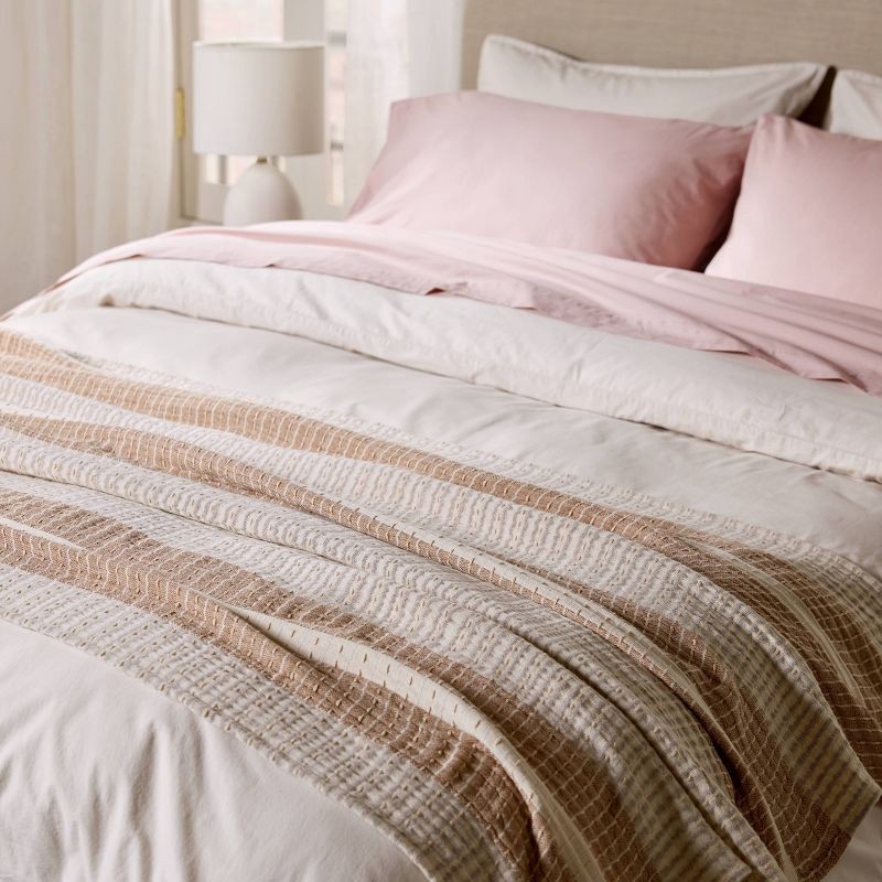 slide 4 of 6, Beachcomber Stripe Throw Parchment & Pecan - Parachute for Target, 1 ct