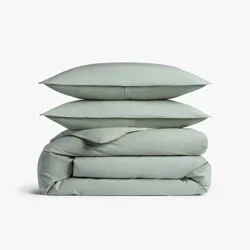 King/California King Casual Organic Cotton Duvet Cover & Sham Set Jade - Parachute for Target