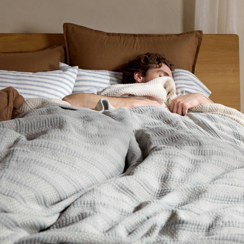 slide 4 of 4, Desert Stripe Bed Blanket Queen/King Cove - Parachute for Target, 1 ct