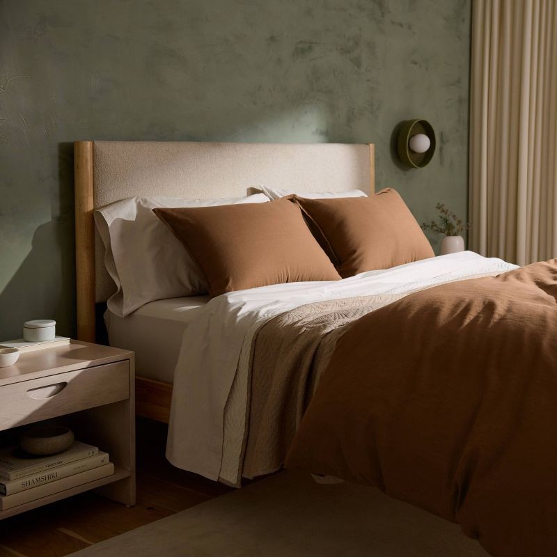 slide 6 of 6, Queen Casual Organic Cotton Sheet Set Parchment - Parachute for Target, 1 ct