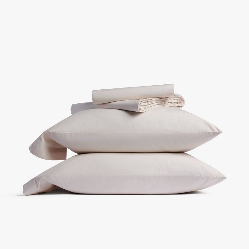 slide 1 of 6, Queen Casual Organic Cotton Sheet Set Parchment - Parachute for Target, 1 ct