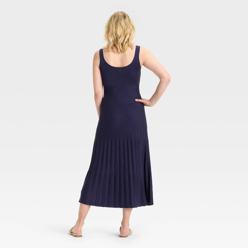 slide 2 of 3, Women's Maxi Sweater Dress - A New Day™ Navy M, 1 ct