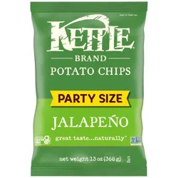 Kettle Brand Party Size Jalapeno Potato Chips - 13oz