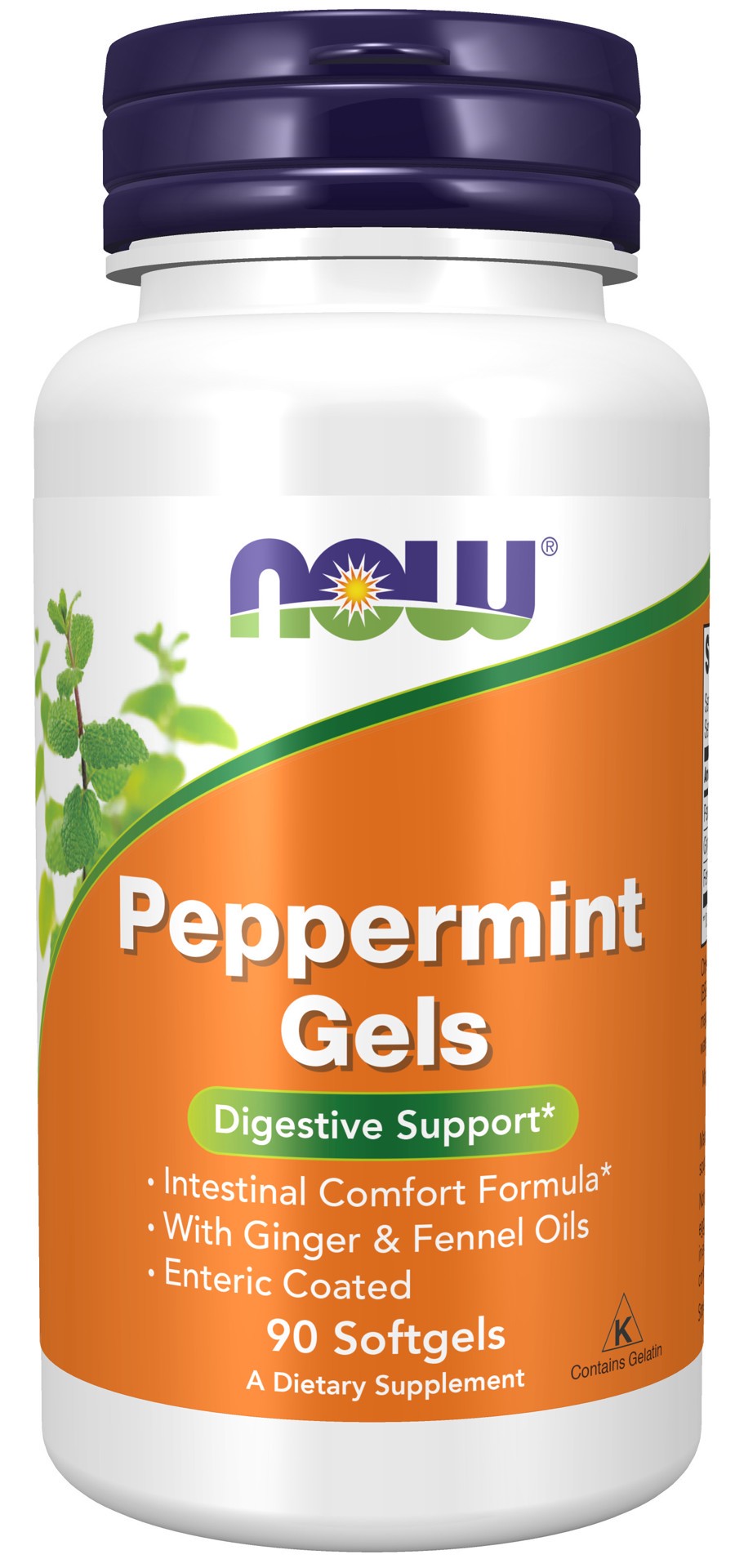 slide 1 of 2, NOW Peppermint Gels - 90 Softgels, 90 ct