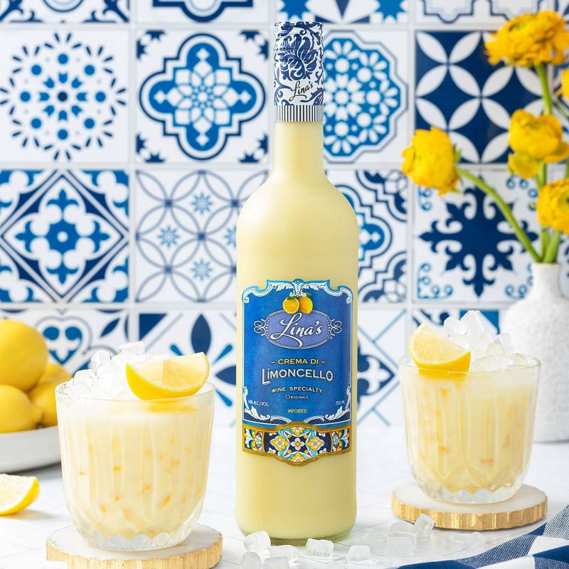 slide 2 of 3, Linas Crema di Limoncello Fruit Wine - 750ml Bottle, 750 ml