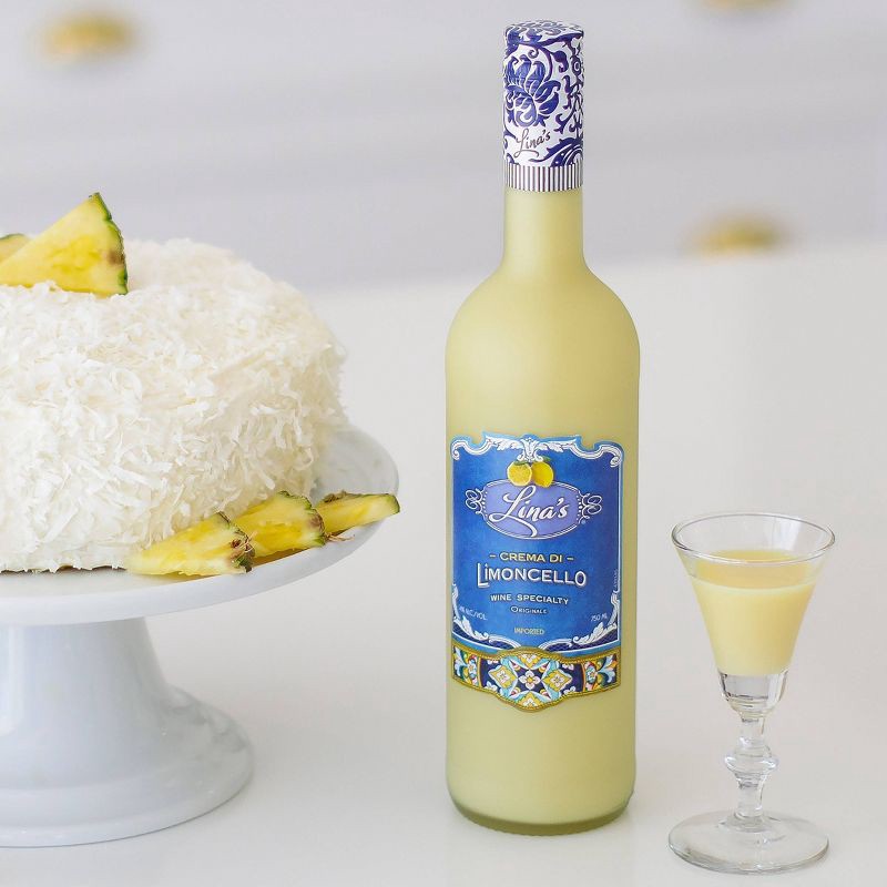 slide 3 of 3, Linas Crema di Limoncello Fruit Wine - 750ml Bottle, 750 ml