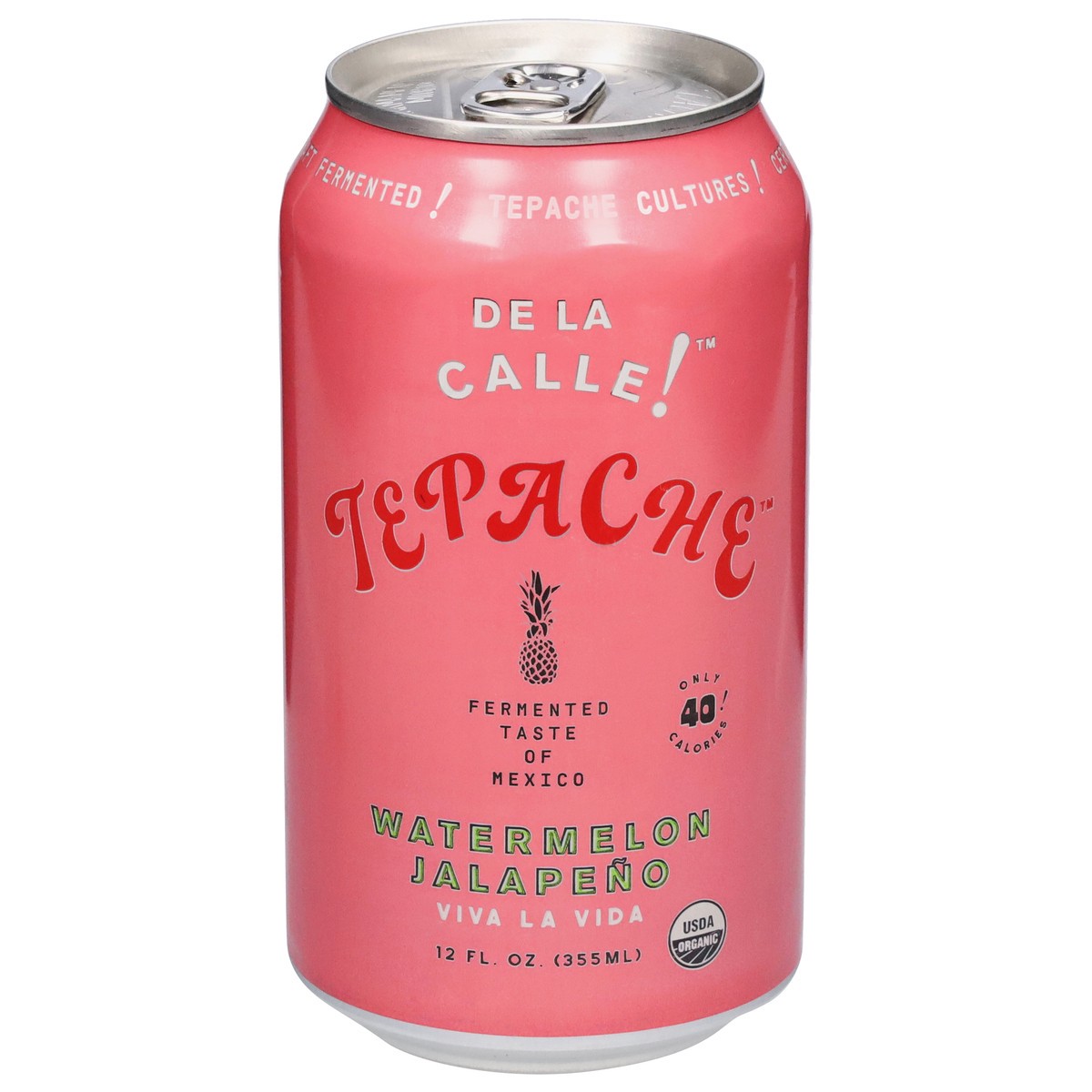 slide 1 of 9, De La Calle! Watermelon Jalapeno Fermented Beverage - 12 fl oz, 12 fl oz