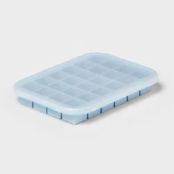 Silicone Ice Cube Tray with Lid Blue - Room Essentials™