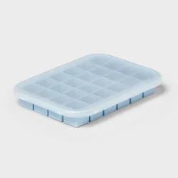 Silicone Ice Cube Tray with Lid Blue - Room Essentials™