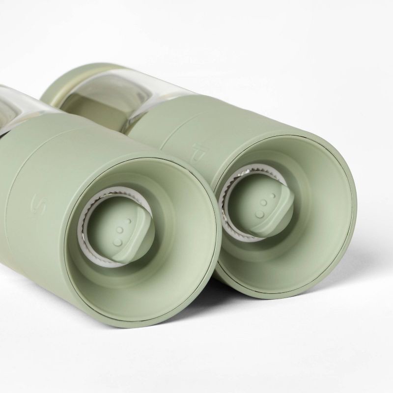 slide 3 of 4, 5" Glass Salt and Pepper Grinder Set Sage Green - Figmint™, 1 ct