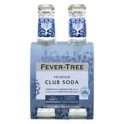 Fever-Tree Club Soda - 4pk/200ml Bottles