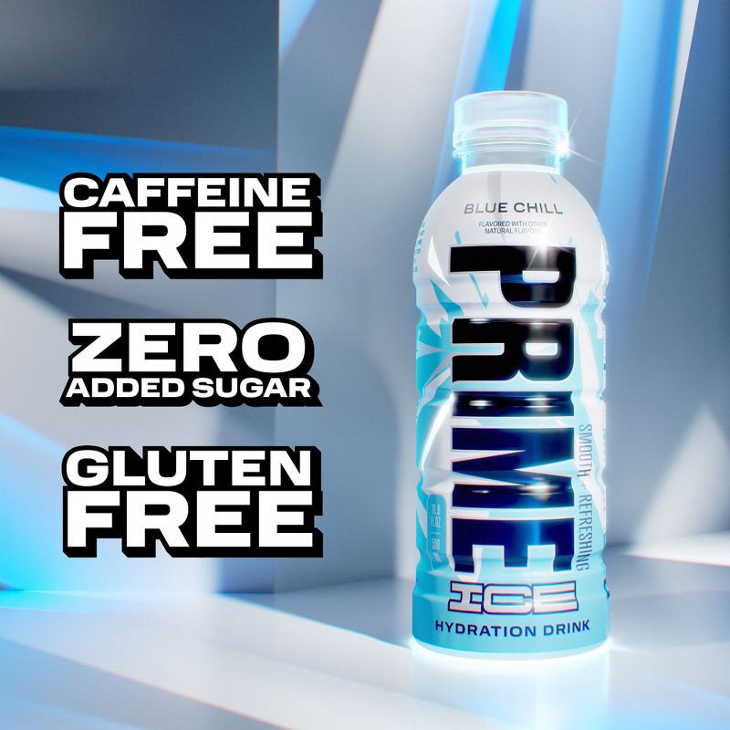 slide 5 of 8, Prime Hydration Prime Ice Hydration Blue Chill Sports Drink - 16.9 fl oz Bottle, 16.9 fl oz