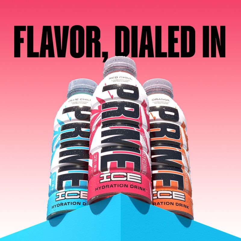 slide 9 of 10, Prime Hydration Prime Ice Hydration Red Chill Sports Drink - 16.9 fl oz Bottle, 16.9 fl oz