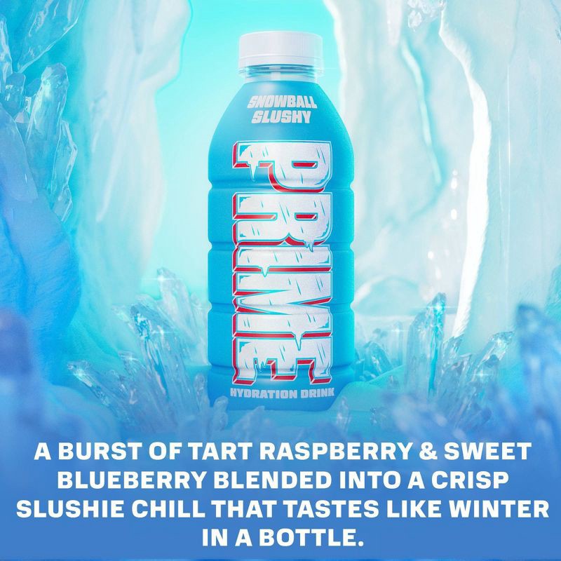 slide 3 of 8, Prime Hydration Limited Edition Snowball Slushy Sports Drink - 16.9 fl oz Bottle, 16.9 fl oz