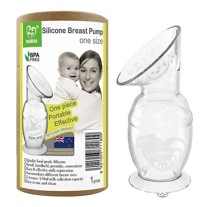 slide 4 of 9, Haakaa Silicone Breast Pump with Suction Base, 5 oz