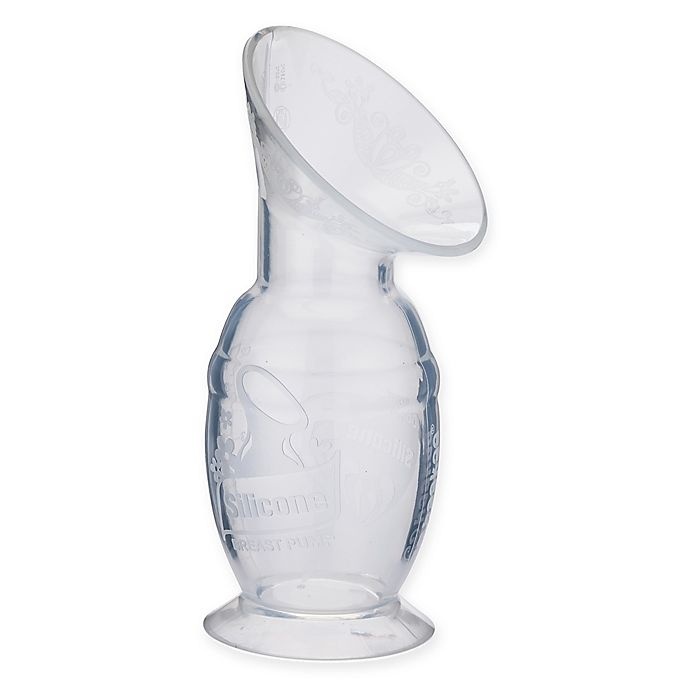 slide 1 of 1, Haakaa Silicone Breast Pump with Suction Base, 4 oz