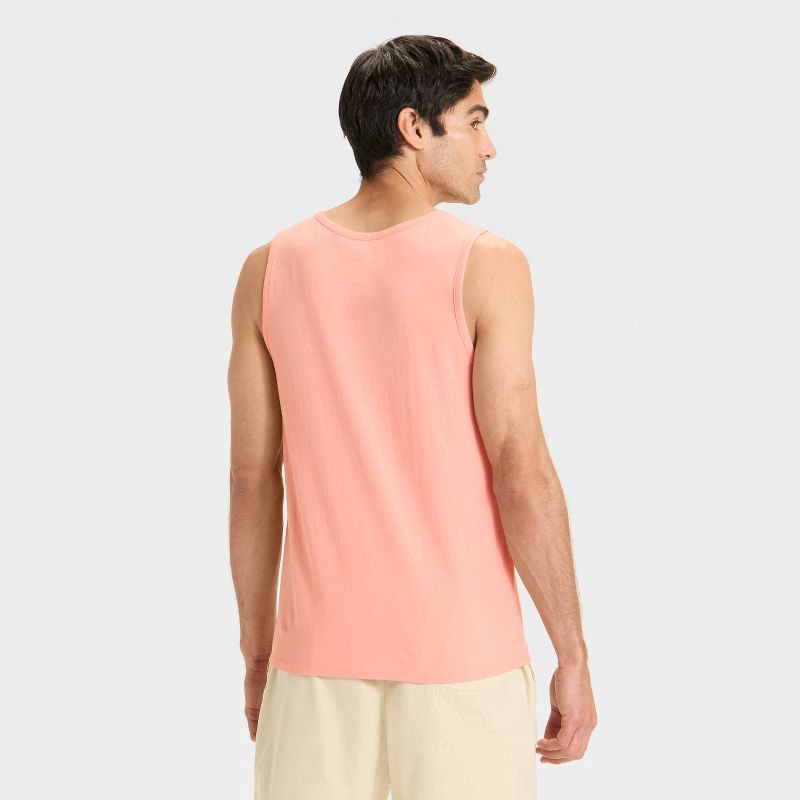 slide 2 of 3, Men's Tank Top - Goodfellow & Co™ Peach Orange M, 1 ct
