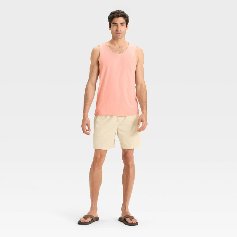 slide 3 of 3, Men's Tank Top - Goodfellow & Co™ Peach Orange M, 1 ct