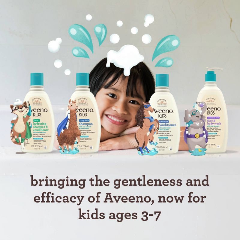 slide 6 of 6, Aveeno Kids' Face & Body Wash - 2 fl oz, 2 fl oz