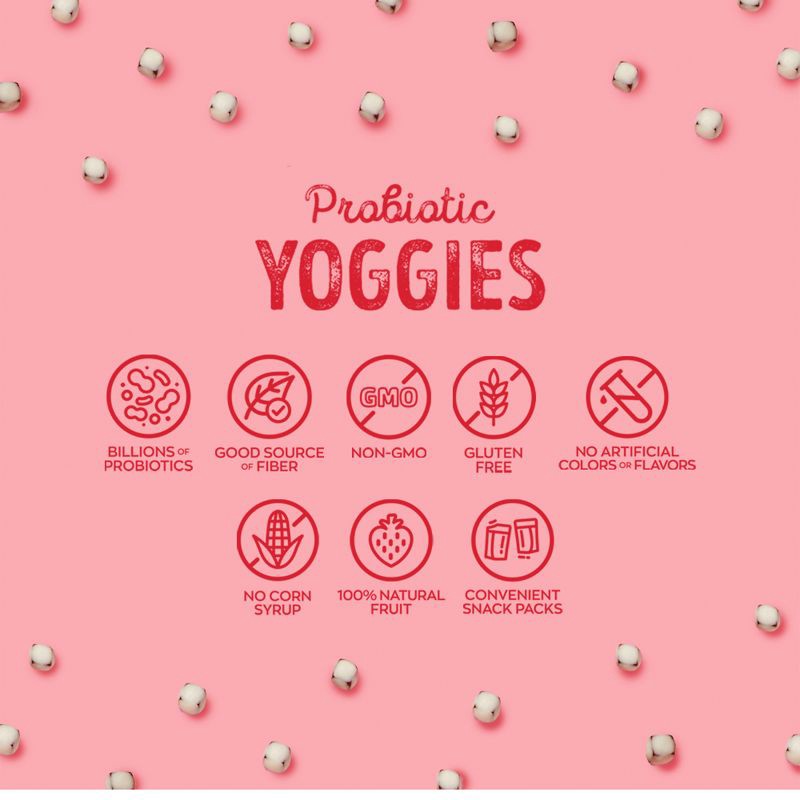 slide 3 of 8, Nature's Garden Snacks Probiotic Yoggies Fruit Snacks Strawberry - 8.5oz/12ct, 8.5 oz, 12 ct