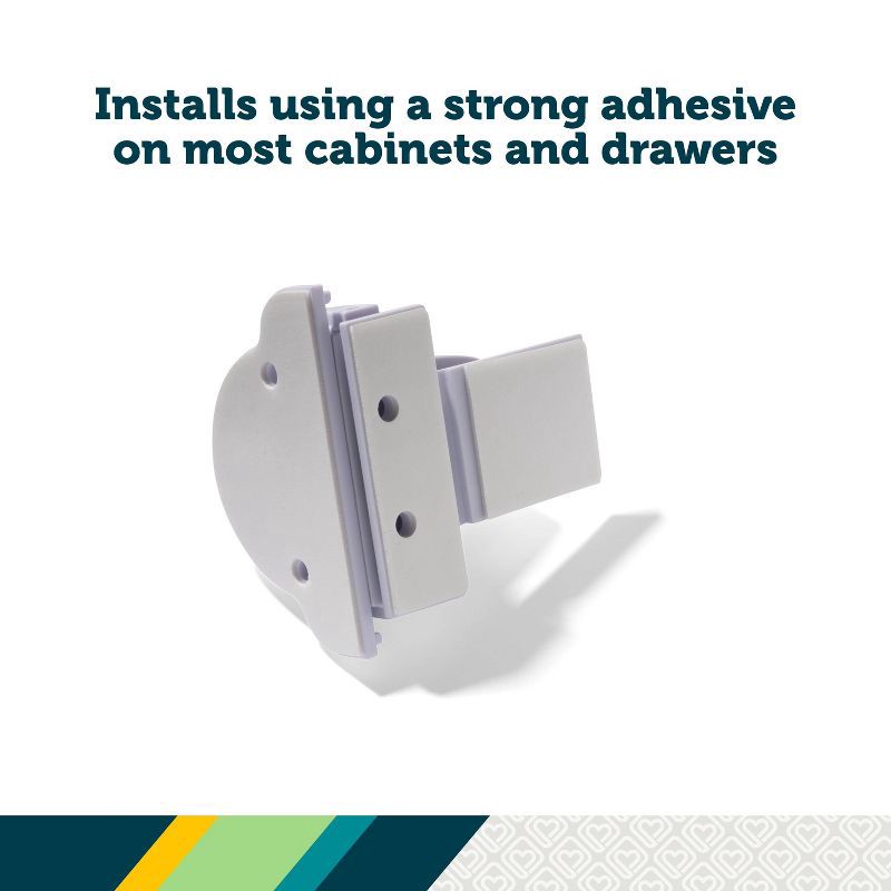 slide 2 of 14, Safety 1st Secure-to-Explore Adhesive Magnetic Locks - White - 4ct, 4 ct