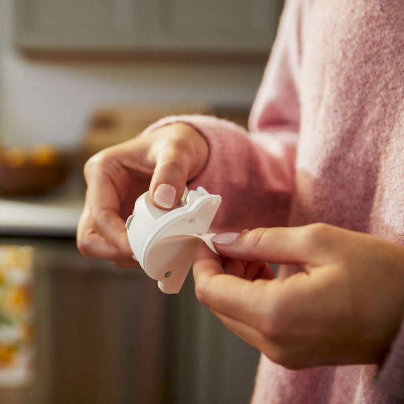 slide 13 of 14, Safety 1st Secure-to-Explore Adhesive Magnetic Locks - White - 4ct, 4 ct