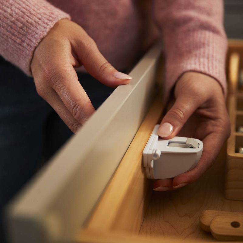 slide 14 of 14, Safety 1st Secure-to-Explore Adhesive Magnetic Locks - White - 4ct, 4 ct