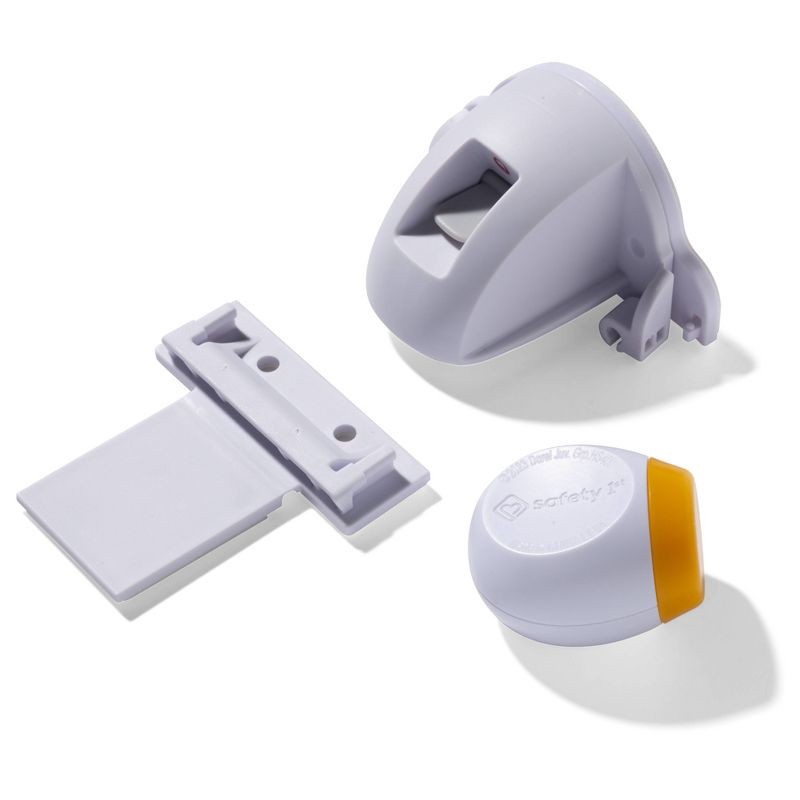 slide 6 of 14, Safety 1st Secure-to-Explore Adhesive Magnetic Locks - White - 4ct, 4 ct