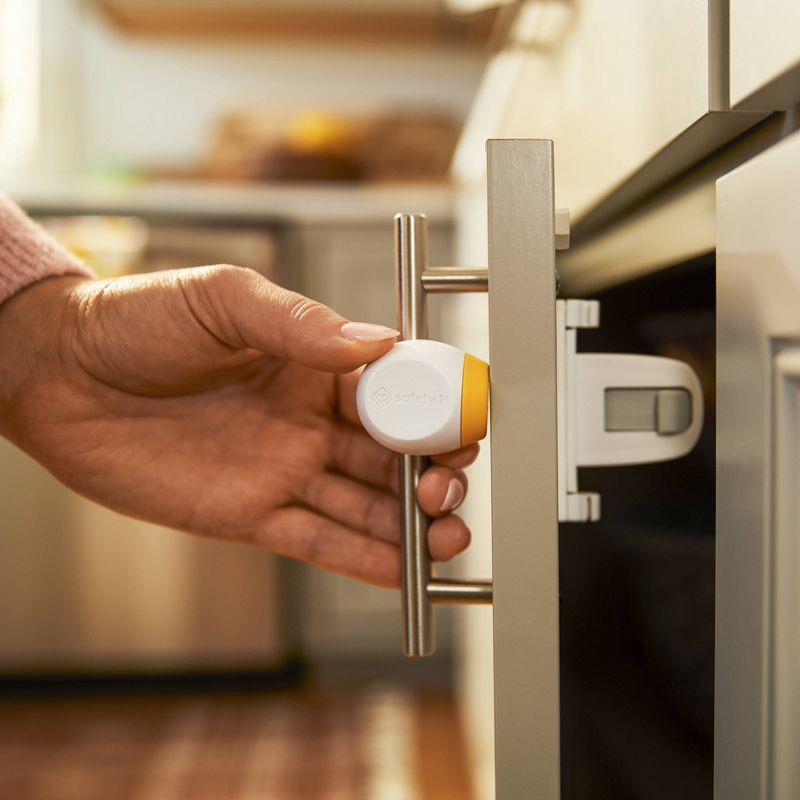 slide 9 of 14, Safety 1st Secure-to-Explore Adhesive Magnetic Locks - White - 4ct, 4 ct