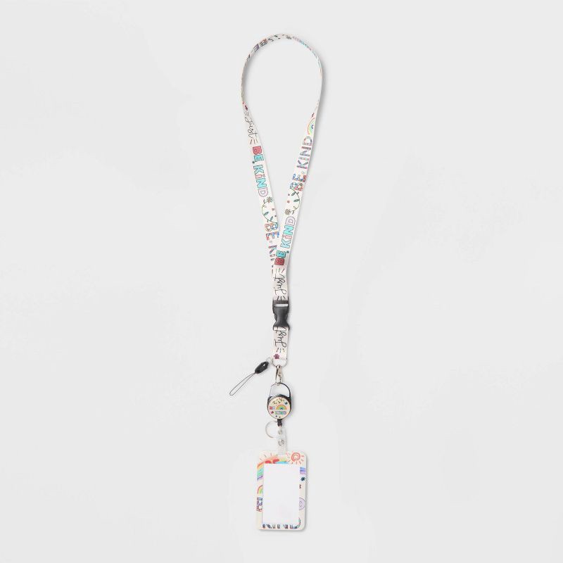 slide 1 of 3, Lanyard ID Badge and Holder Be Kind - up&up™, 1 ct