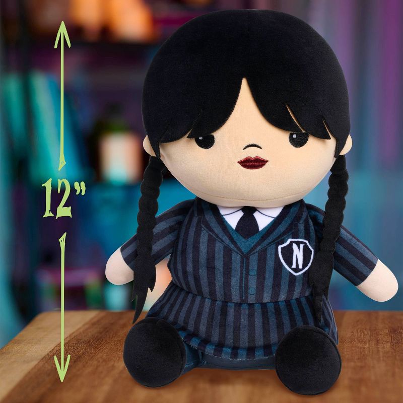 slide 2 of 7, Wednesday Series Weighted Comfort Plush: Creative Thinking Polyester Plush Doll, 1 ct