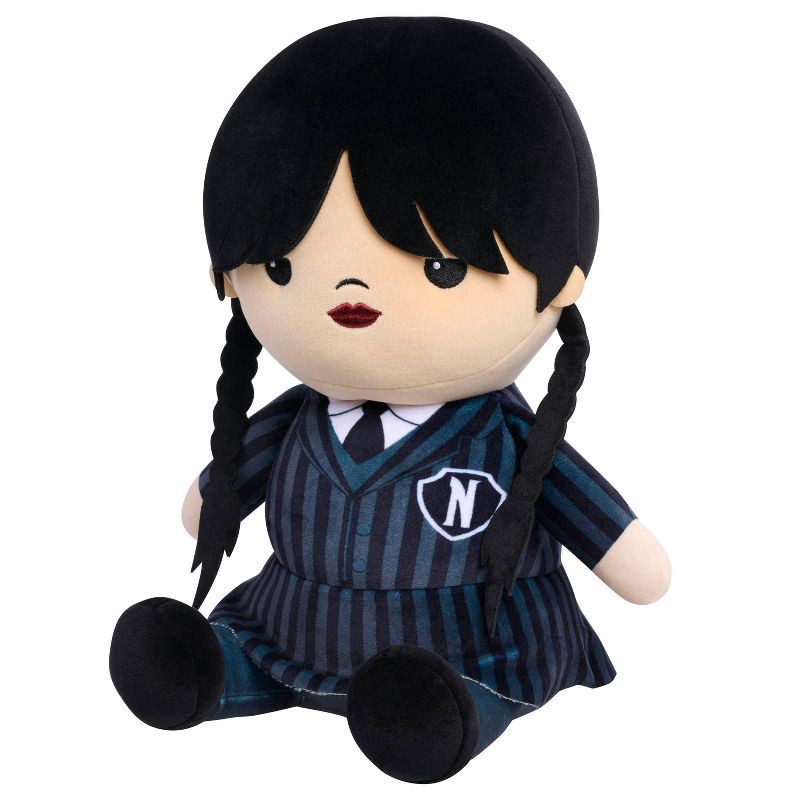 slide 6 of 7, Wednesday Series Weighted Comfort Plush: Creative Thinking Polyester Plush Doll, 1 ct