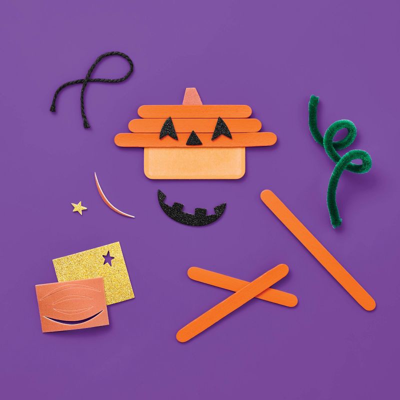 slide 3 of 4, 5ct Halloween Craft Stick Character Kit - Mondo Llama™, 5 ct